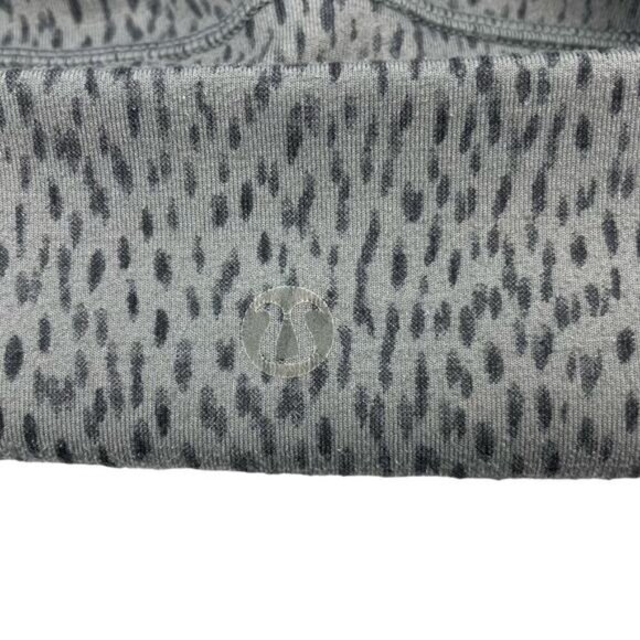 LULULEMON Wunder Under Crop II Luon Roll Down Sz 4 Dottie Dash Slate Black - Picture 11 of 11
